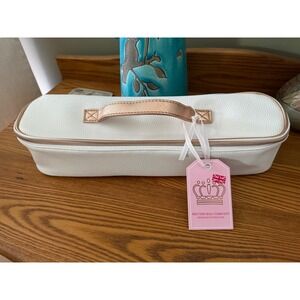 NEW British Bag Company Hot Tools Bag White Rose Gold NWT